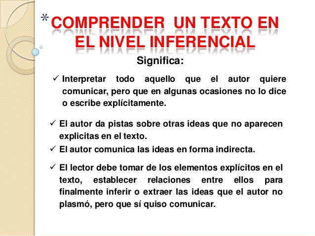 preguntas inferenciales en un texto lectura inferencial anita 1 preguntas inferenciales en un texto lectura inferencial anita 1