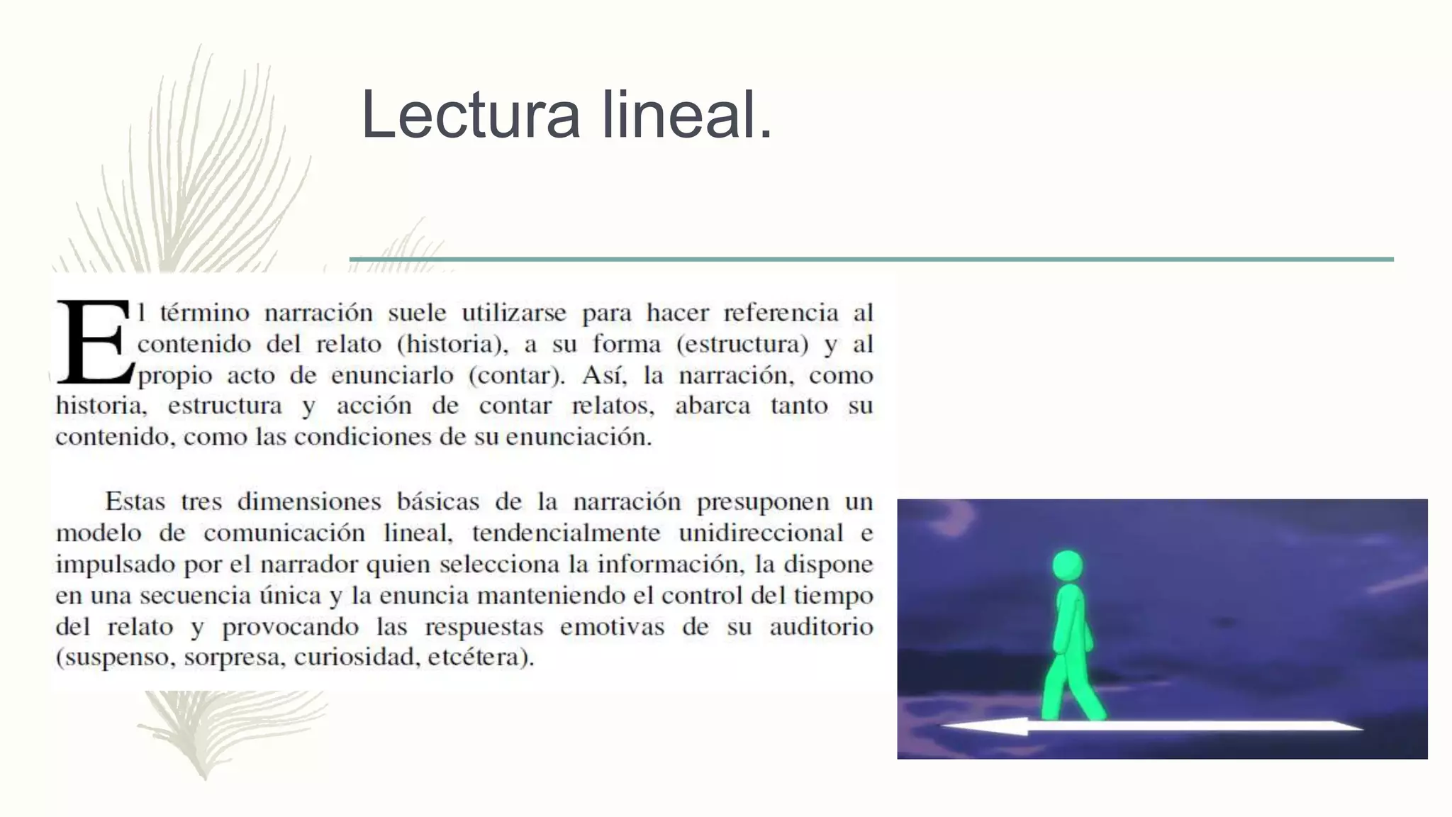 Lectura lineal y no lineal | PPTX
