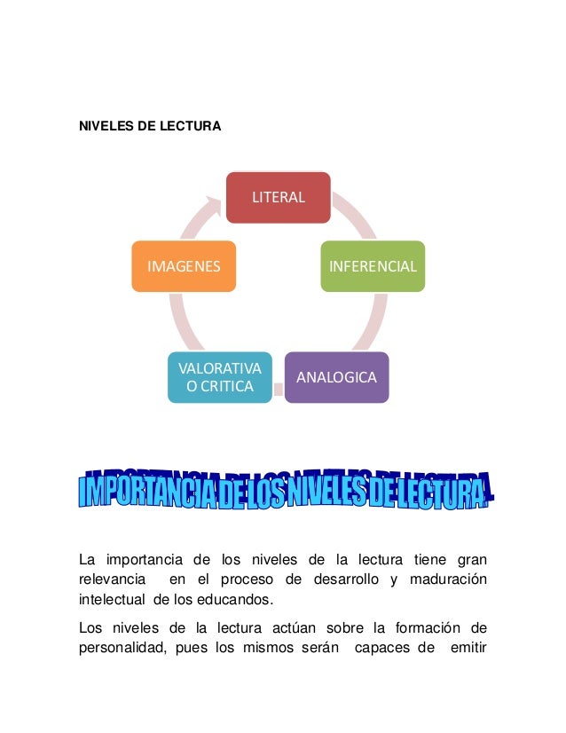 Lectura literal. unidad 3