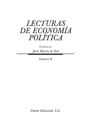 Lecturas de economía política ii