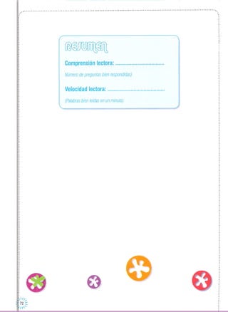 ------------------------------------------------------------------------------------------------------------------.,
,.,
I
I
I
,
,,
Comprensión lectora: .
Número de preguntas bien respondidas)
Velocidad lectora: .
(Pa/abras bien leídas en un minuto)
,,,
,
,
,
,
,
,
,
I
I
,
I
,
,
,
,
I
,
,
,
,
,
,
,
,
,
I
I
,
,
I
,,
1/J /
: 72 :::
lil,.....,
·I
·,
I
,
,
,
I
·,
·,,
,
·,,
·,
I
,
,,
·,
 