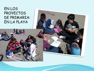EN LOS
PROYECTOS
DE PRIMARIA:
EN LA PLAYA
 