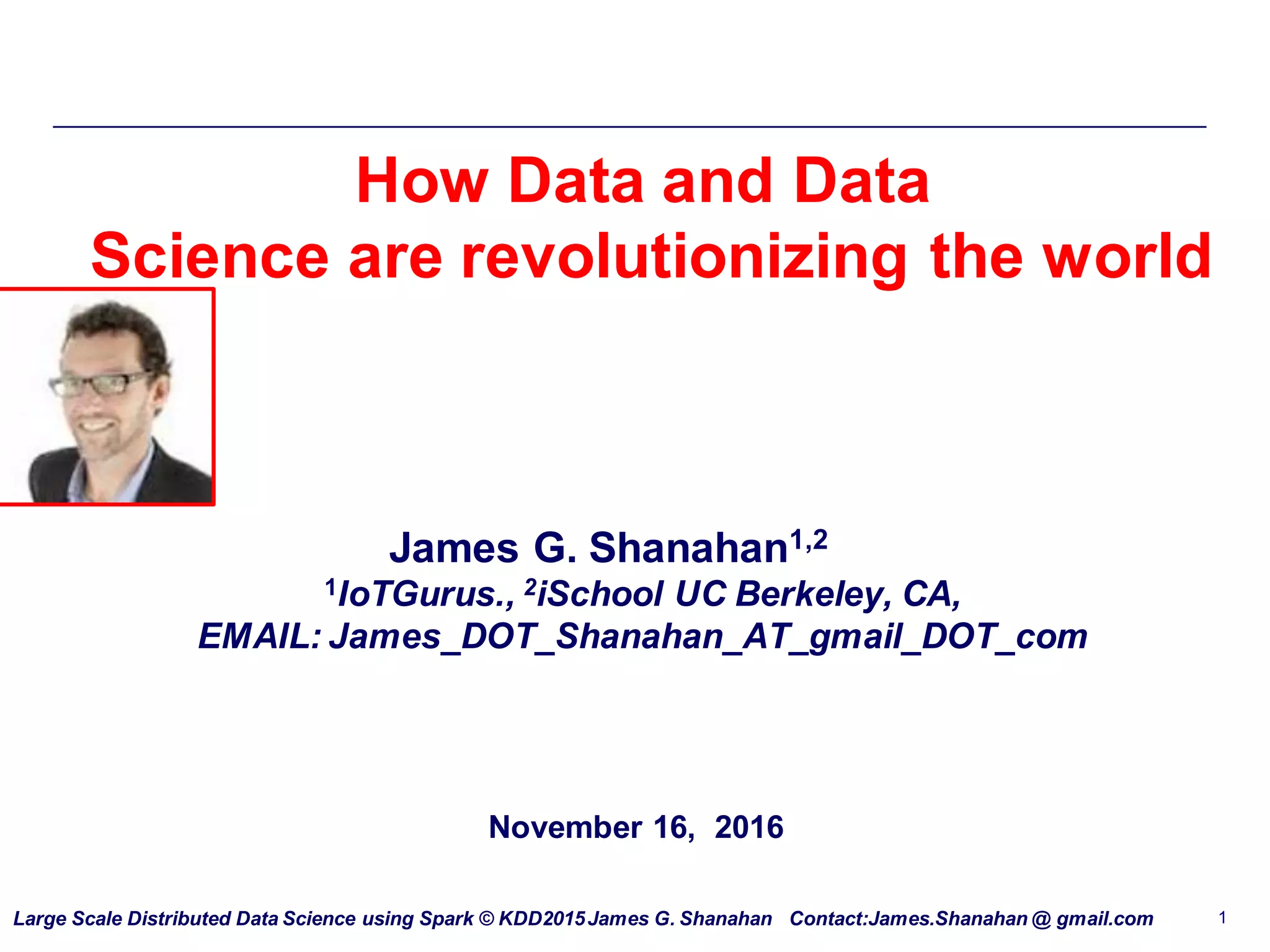 Introduction to Data Science and Large-scale Machine Learning | PPT