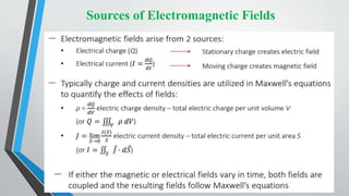 Sources of Electromagnetic Fields
 