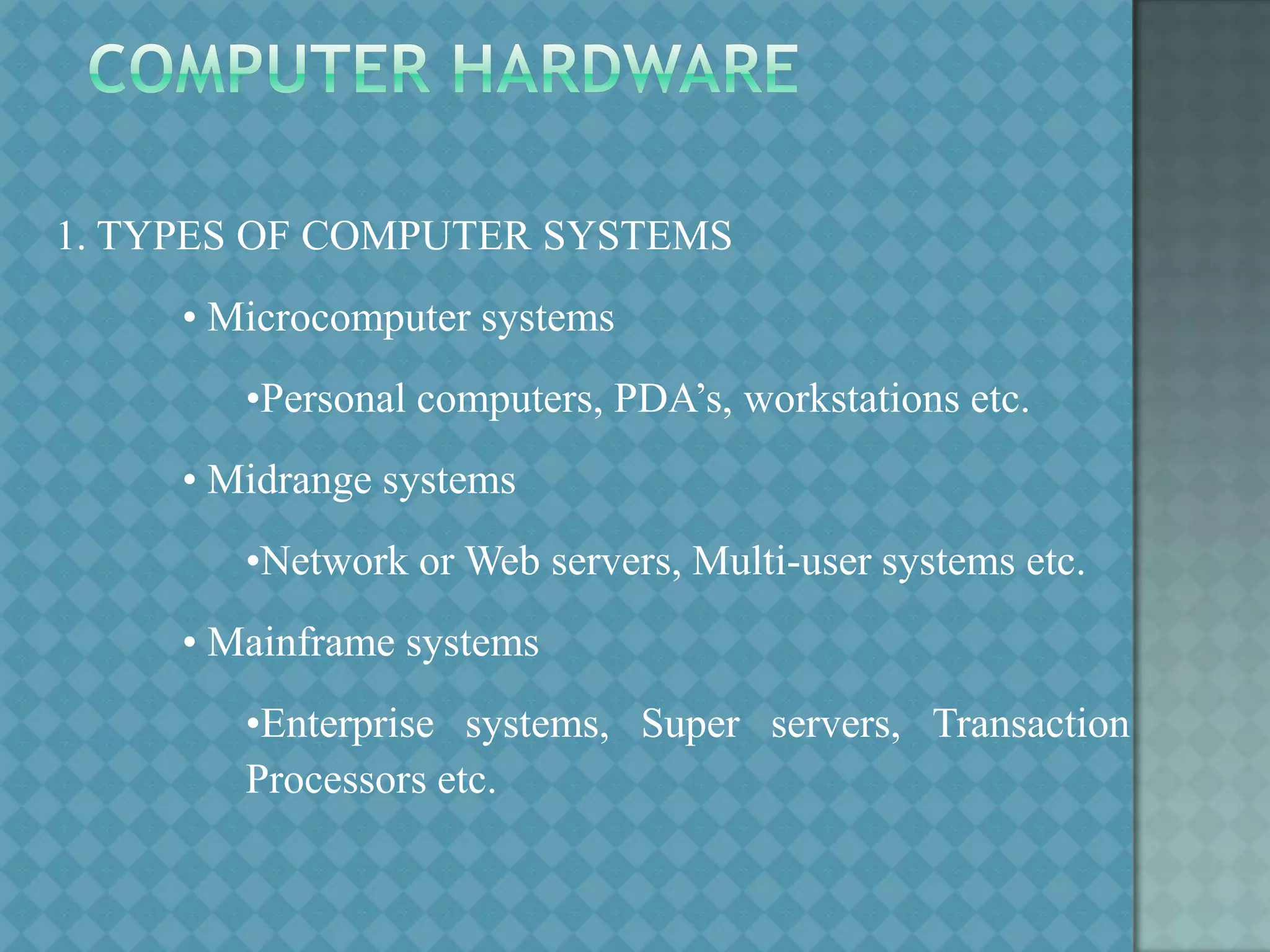 Lecture 01 concept of computer system | PPT