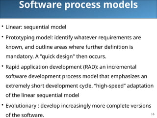 software engineering software lifecycle lecture note | PPTX