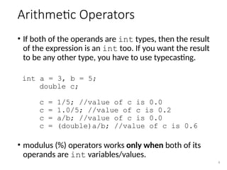 Lecture-04 - Operators and Expressions.pptx