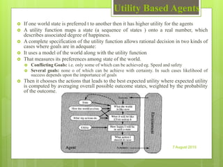 Utility Based Model Lecture 04 intelligent agents | PPTX