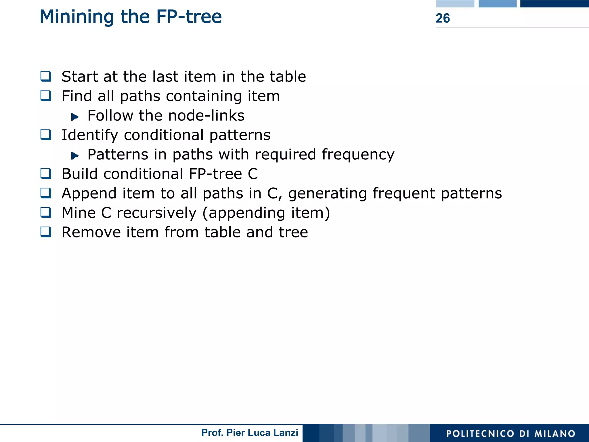 Lecture 05 Association Rules Advanced Topics