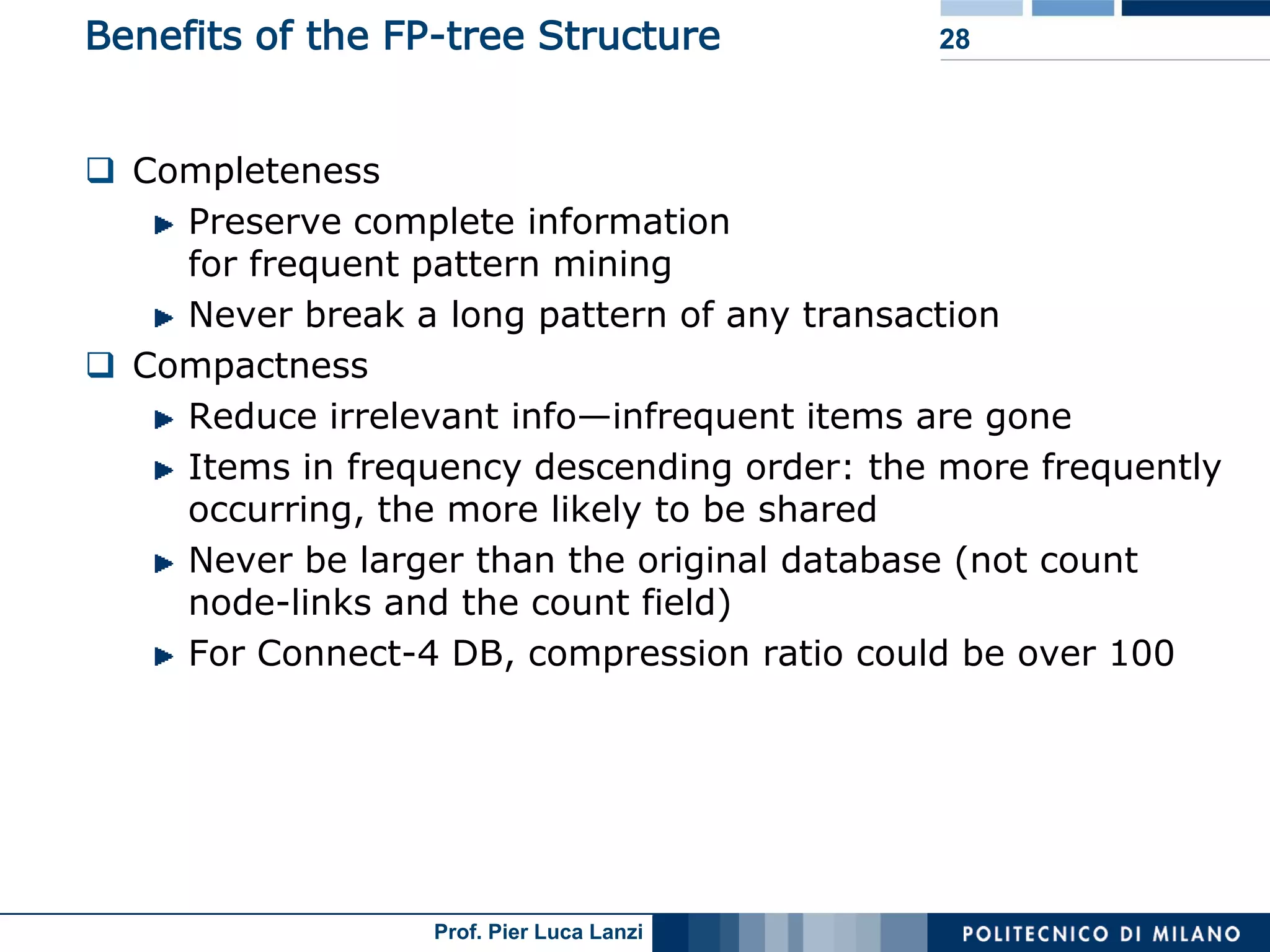 Lecture 05 Association Rules Advanced Topics