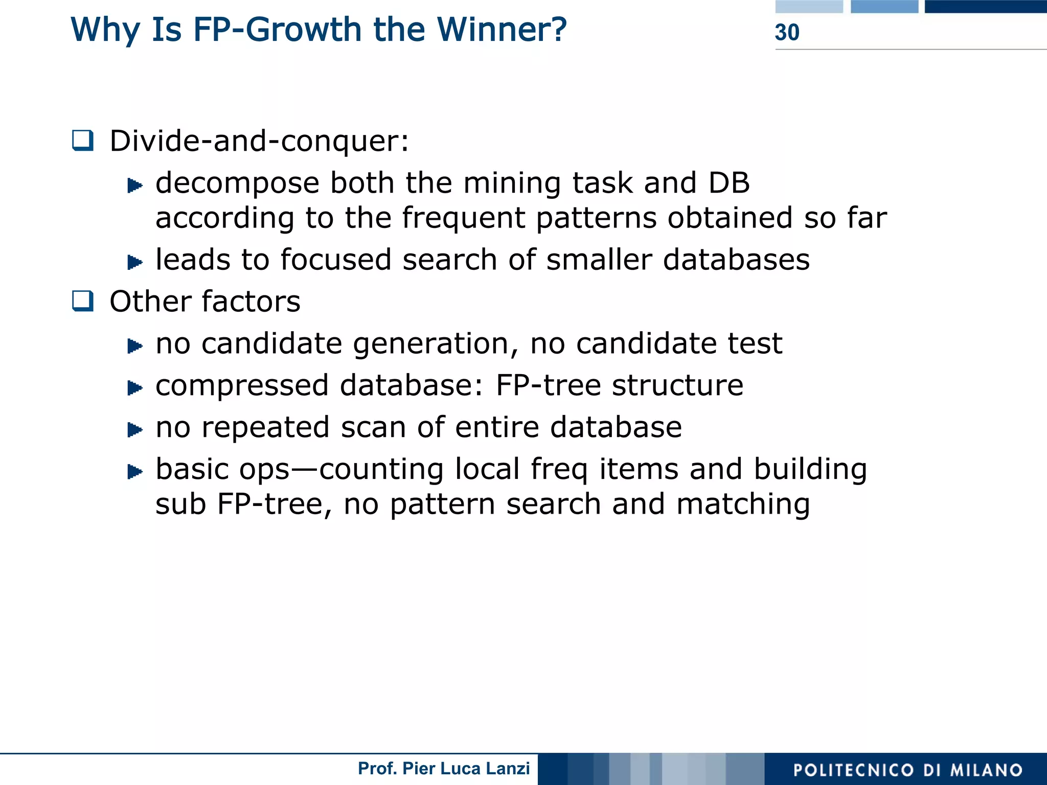 Lecture 05 Association Rules Advanced Topics