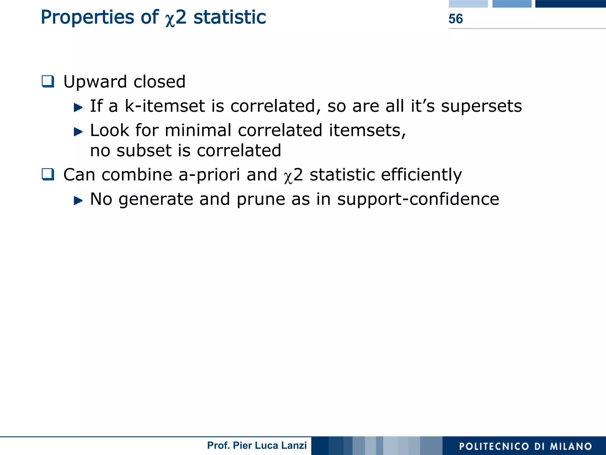 Lecture 05 Association Rules Advanced Topics