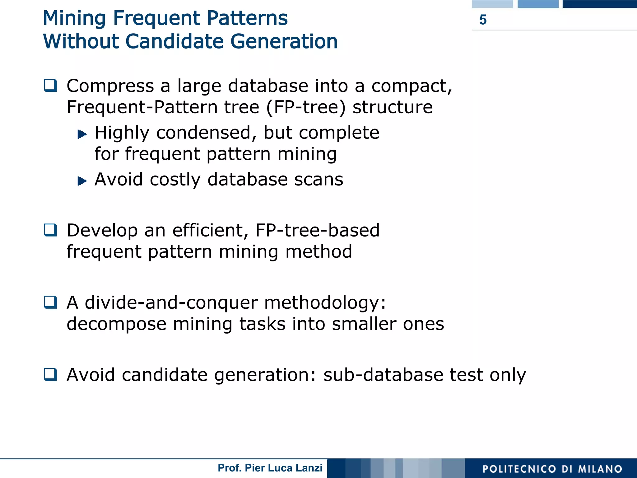 Lecture 05 Association Rules Advanced Topics