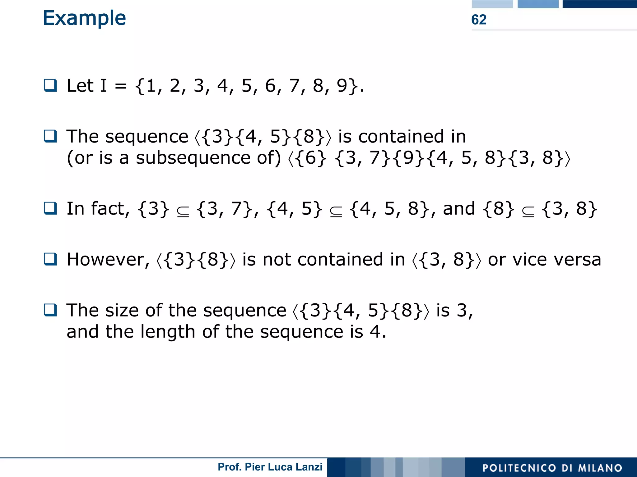 Lecture 05 Association Rules Advanced Topics