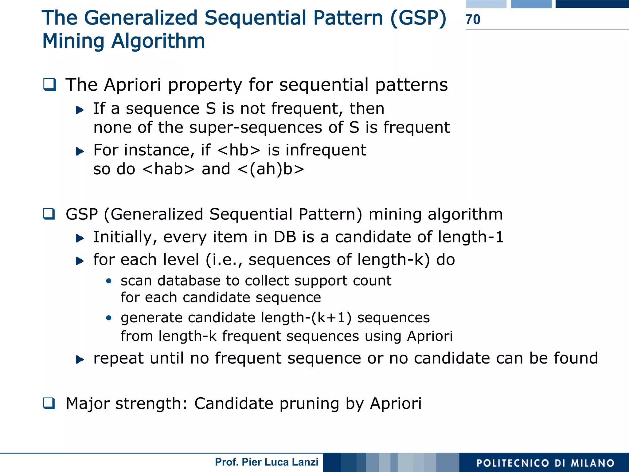 Lecture 05 Association Rules Advanced Topics
