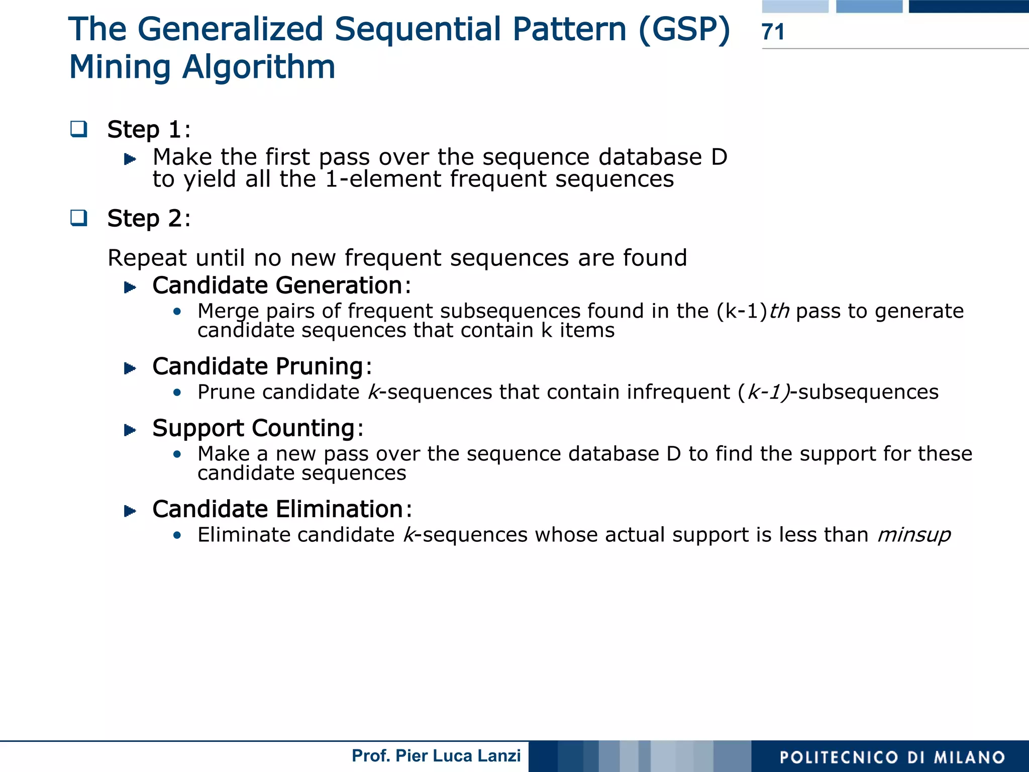 Lecture 05 Association Rules Advanced Topics