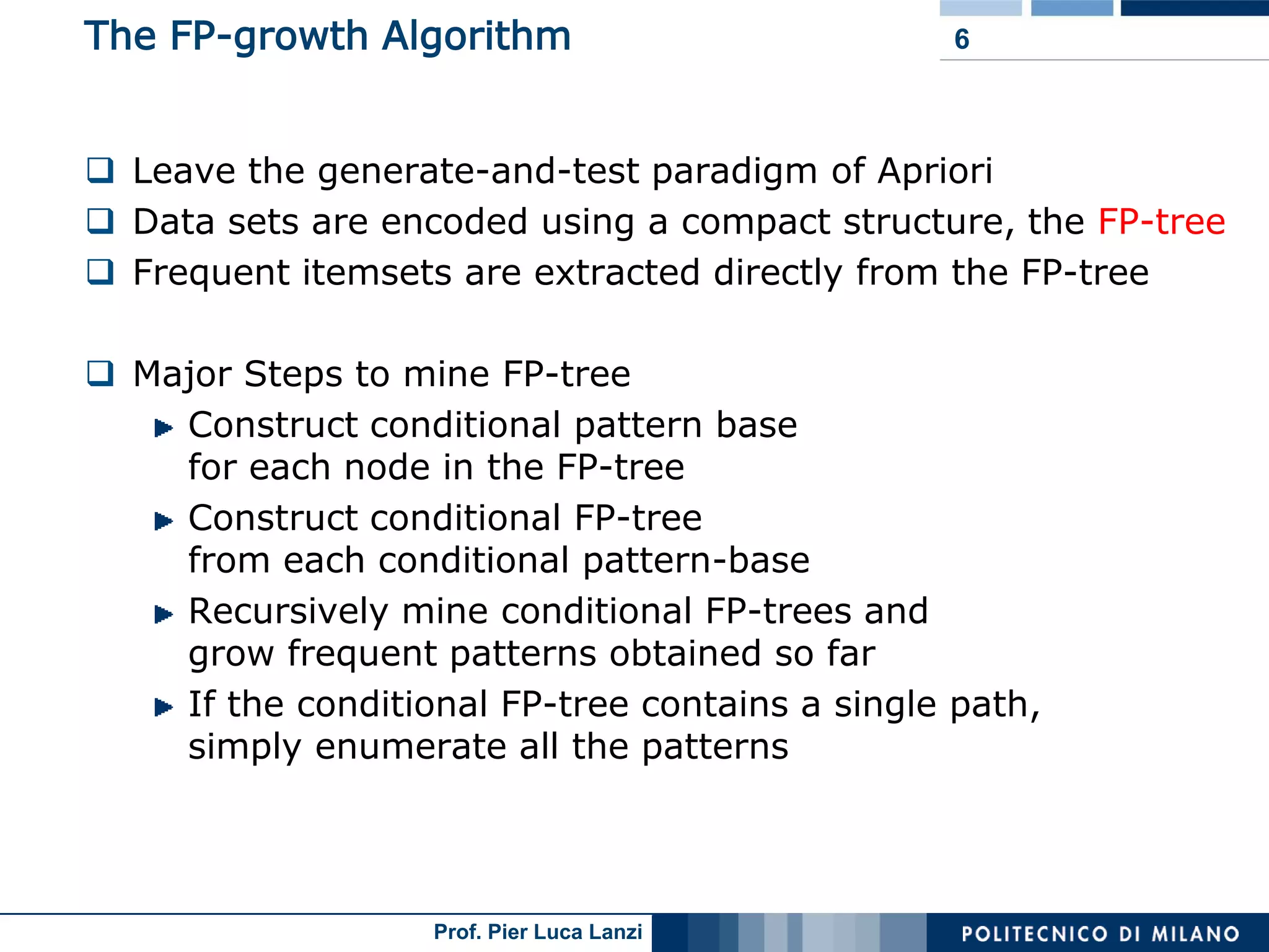 Lecture 05 Association Rules Advanced Topics