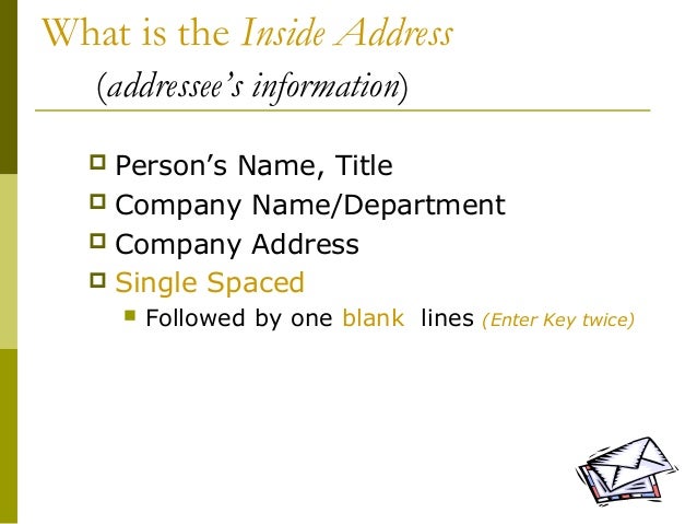 how to address a business letter to a company