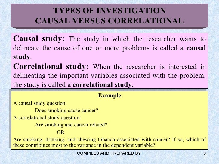 causality in research causality in research