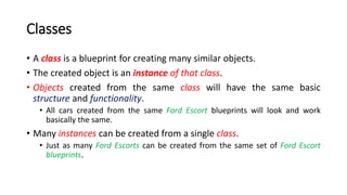 [OOP - Lec 06] Classes and Objects | PPT