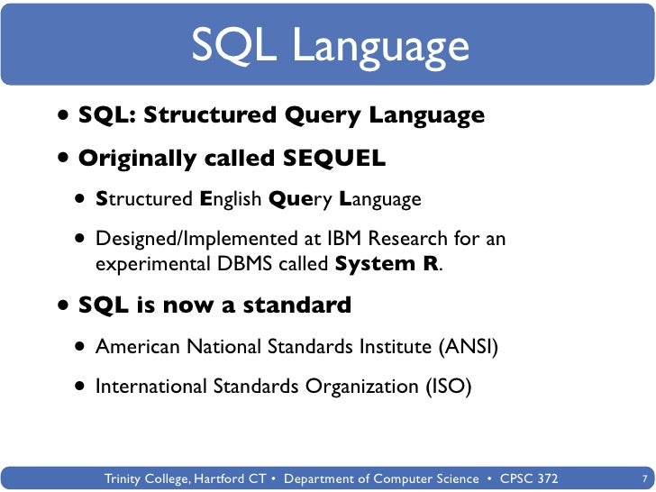 Lecture 07 - Basic SQL