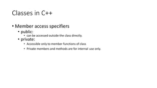 [OOP - Lec 09,10,11] Class Members & their Accessing | PPT