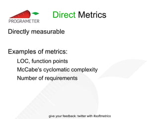 Abstractness (A) Degree to which a category is abstract Ratio of  abstract classes  to the  total number of classes  in category Completely abstract  -> A = 1 -> all classes are abstract 