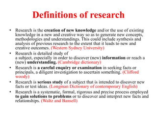 Lecture 1. Introduction of research | PPTX