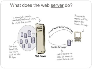 What does the web server do?
 