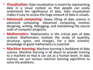 Data Science Introduction: Concepts, lifecycle, applications.pptx