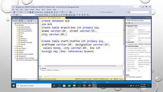 Microsoft SQL Server Query Practical Work | PPT
