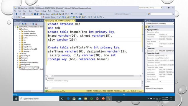 Microsoft SQL Server Query Practical Work | PPT