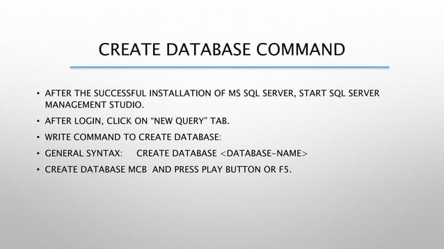 Microsoft SQL Server Query Practical Work | PPT