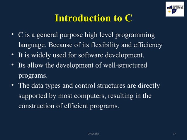 Lecture-1.pptxygeyVYYFGYGYCVCYvcvtcvtvctVCTVC | PPTX | Programming ...