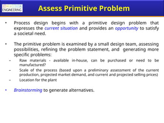 Introduction to Chemical Process Design and Simulation | PPT