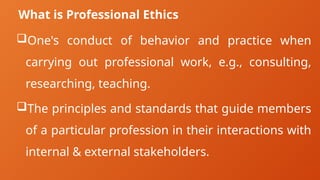 Professional Practices Lecture-1.pptx For Professional Students Studies | PPTX