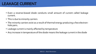 Basic Electronics EEE 121 (Basic Elect.) | PDF