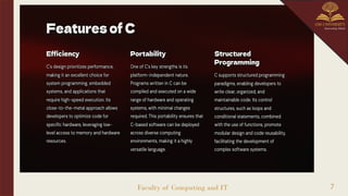 7
Faculty of Computing and IT
 