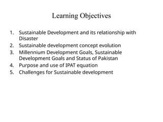 Sustainable Development & Disaster Risk Management | PPTX