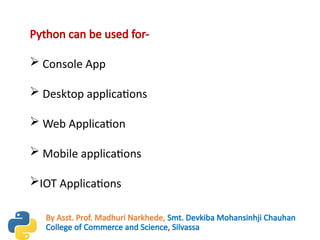 Introduction to Python Programming and Important Features of Python ...