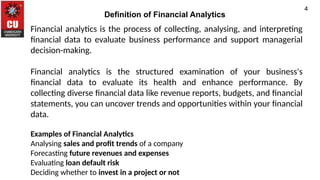 introduction of financial analytics and importance | PPTX