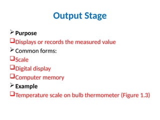 Output Scale Lecture 1 introduction to instrumentation and measurement. | PPTX