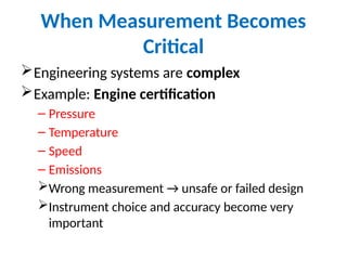 Critical Measurement Instrument Lecture 1 introduction to instrumentation and measurement. | PPTX