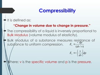 Liquid Compresibility Lecture-1-Fluid properties (2).ppt intro | PPT