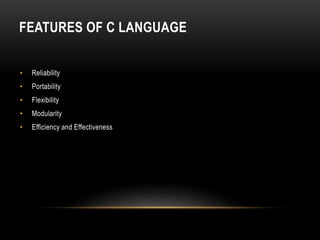 introduction to c | PPT