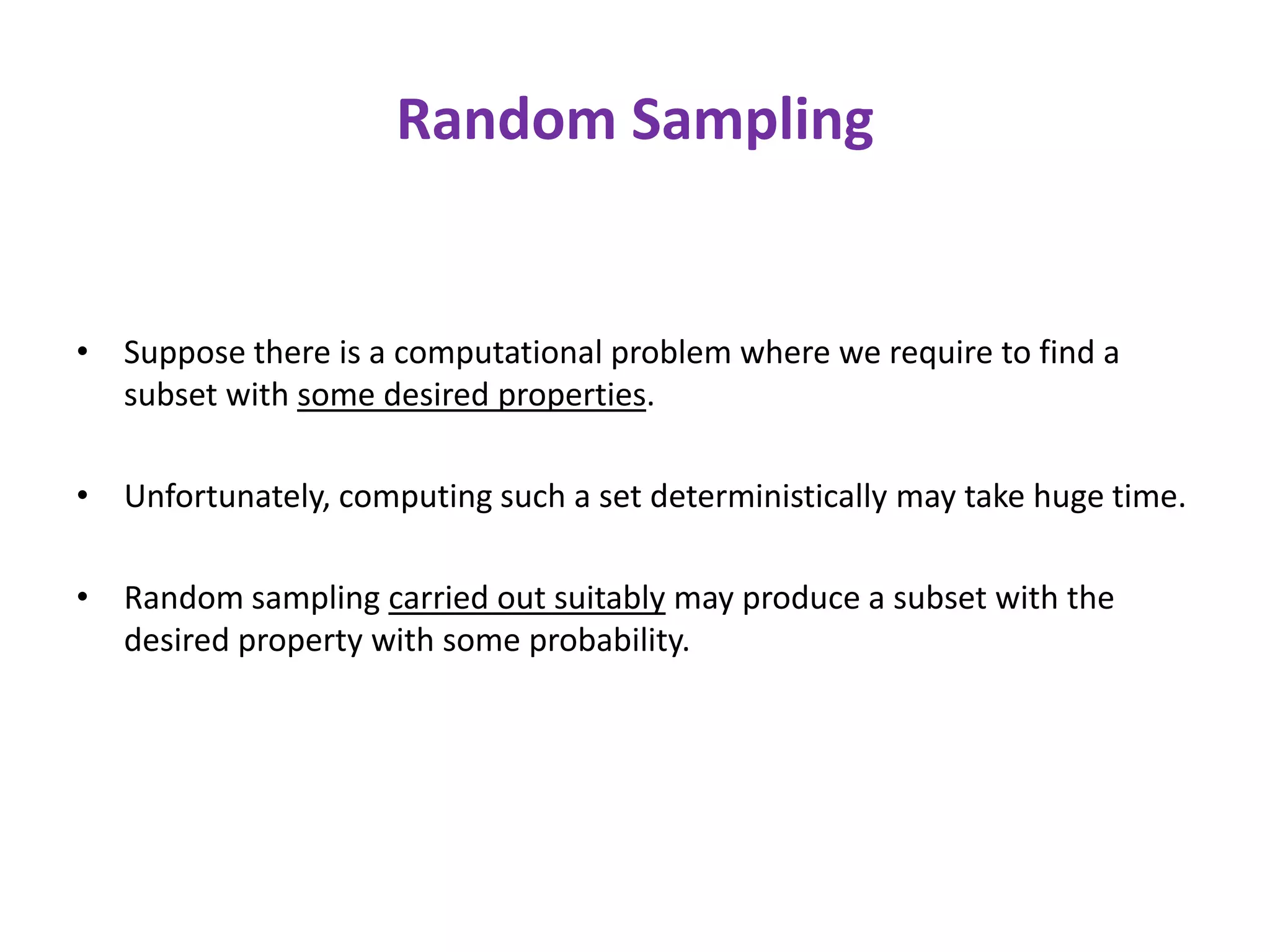 Lecture 10-cs648=2013 Randomized Algorithms | PPT