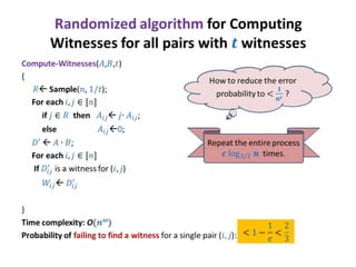 Lecture 10-cs648=2013 Randomized Algorithms | PPT