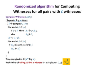 Lecture 10-cs648=2013 Randomized Algorithms | PPTX