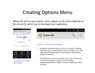 Lecture-10-Menus.pdf of Mobile Application Development | PPT