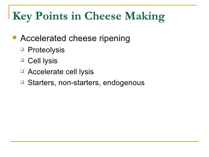 Cheese Ripening